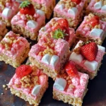 Strawberry Shortcake Rice Krispie Treats