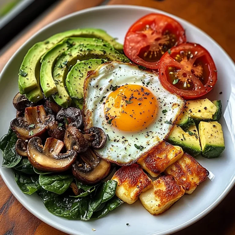 Sunny Veggie & Halloumi Breakfast Plate