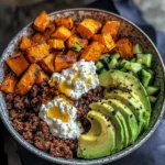Sweet Potato, Beef & Avocado Protein Bowl