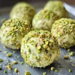 White Chocolate Pistachio Truffles