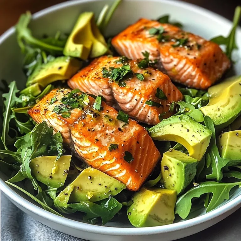 Zesty Salmon & Avocado Salad Bowl