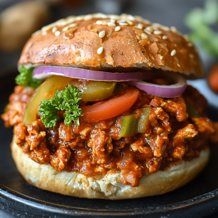 Cajun Chicken Sloppy Joes