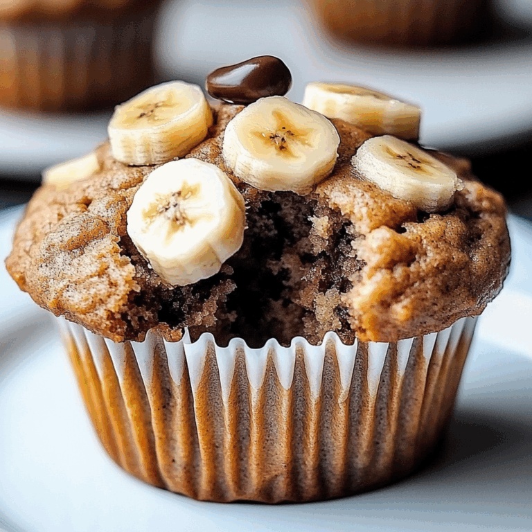 Healthy Peanut Butter Banana Muffins