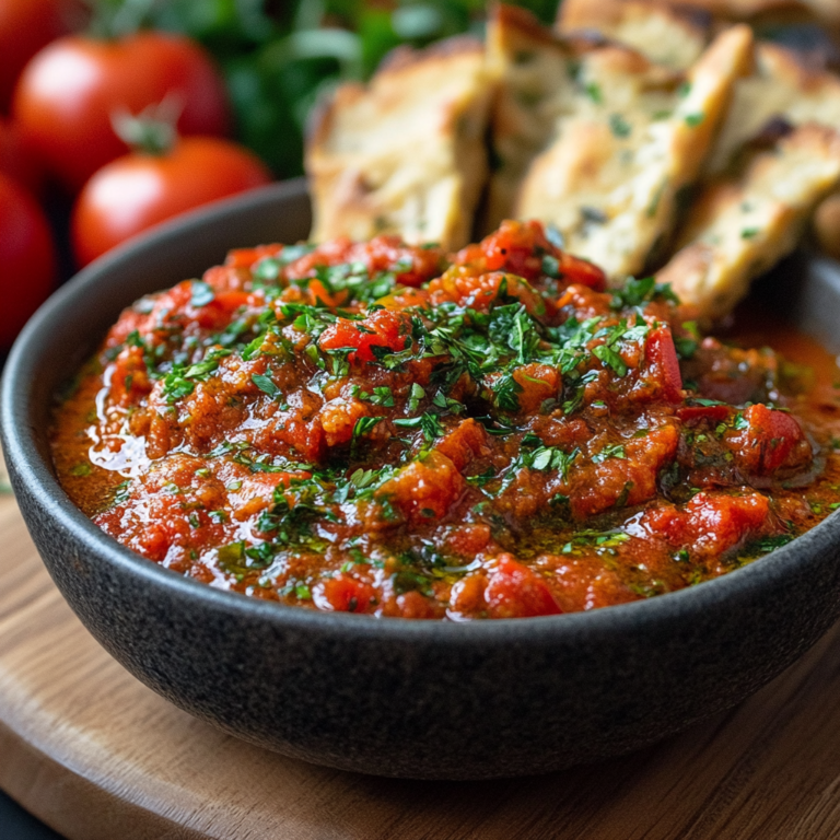 Zaalouk – marokkanischer Auberginen-Tomaten-Dip