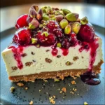 Cherry Pistachio Cheesecake – A Luscious Dessert Recipe