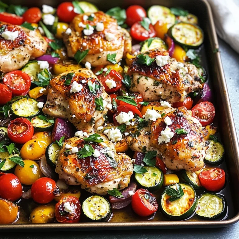 Greek Sheet Pan Chicken Dinner