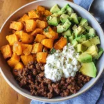 Ground Beef Cottage Cheese Bowls