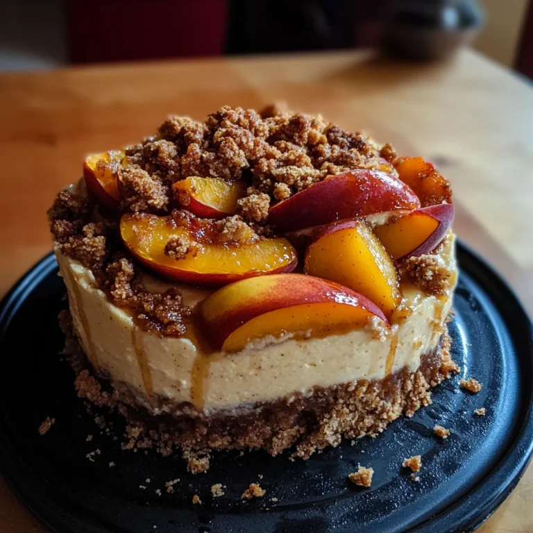 Peach Cobbler Cheesecake